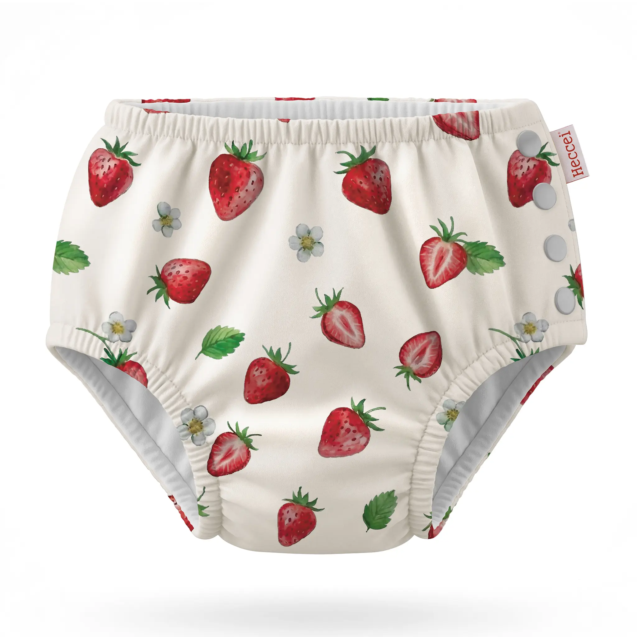 Heccei Eco-Friendly Reusable Baby Swim Diaper | 5 Sizes | Washable & Waterproof Infant Swimwear Ages 0-3Y
