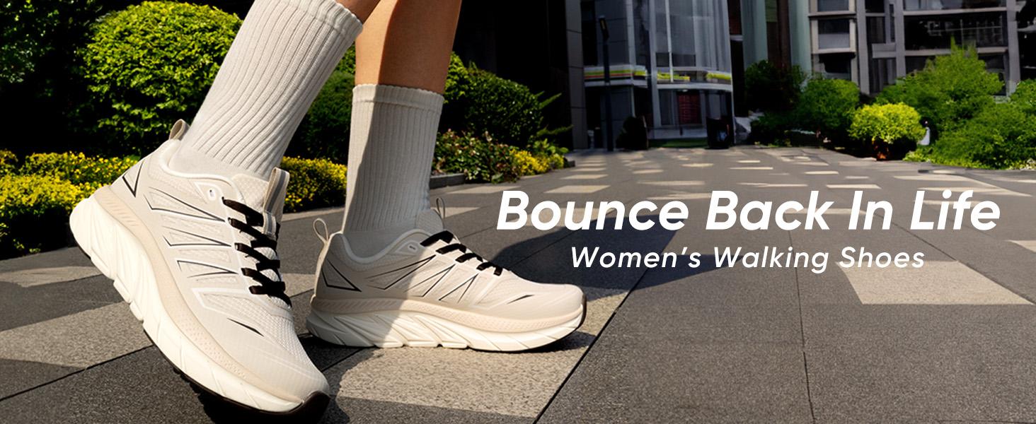 NORTIV 8 [ActiveSwift] Women's Walking Shoes Running Comfortable Tennis Breathable Non Slip Athletic Gym Workout Cross Training Sneakers Morning Jogging Reflection Padded Insole Commuting