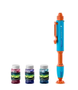 BubbleFX LED Light Up Bubble Sculptor Pen, 2 in 1 Bubble Blaster and Bubble Drawing Pen with Bright LEDs for Creative Bubble Play