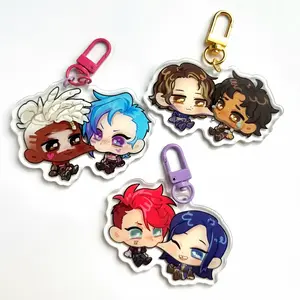 Arcane Jayvik, Caitvi, TimeBomb Keychain Acrylic Charms, Unique Keychains for Personal Style, Cute Keychains for Bags and Keys, Durable, Lightweight and Perfect for Personal Style, Collecting and Gifting