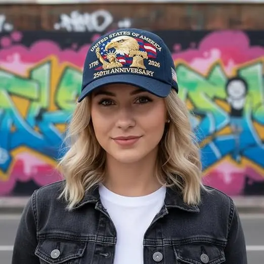 Commemorative Baseball Cap - Men's 250th Anniversary United States of America (1776-2026) - All-Season Comfort for 4th of July, Hand Washable or Dry Clean - Ideal Gift for History Buffs & American Pride