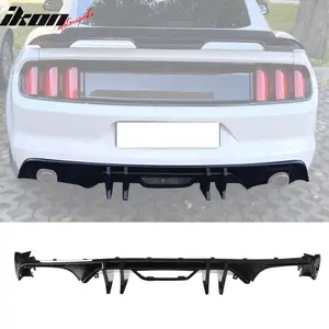 Rear Diffuser Bumper for Ford Mustang 2015-2017 Speed Style Gloss Black PP