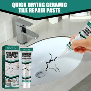 Tile repair paste, crack repair, quick-drying adhesive for tiles, marble, bathtubs, furniture, toilets.