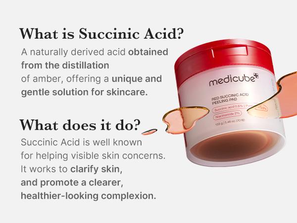 [medicube] Red Succinic Acid Panthenol Pads |  Niacinamide + Salicylic Acid Skincare