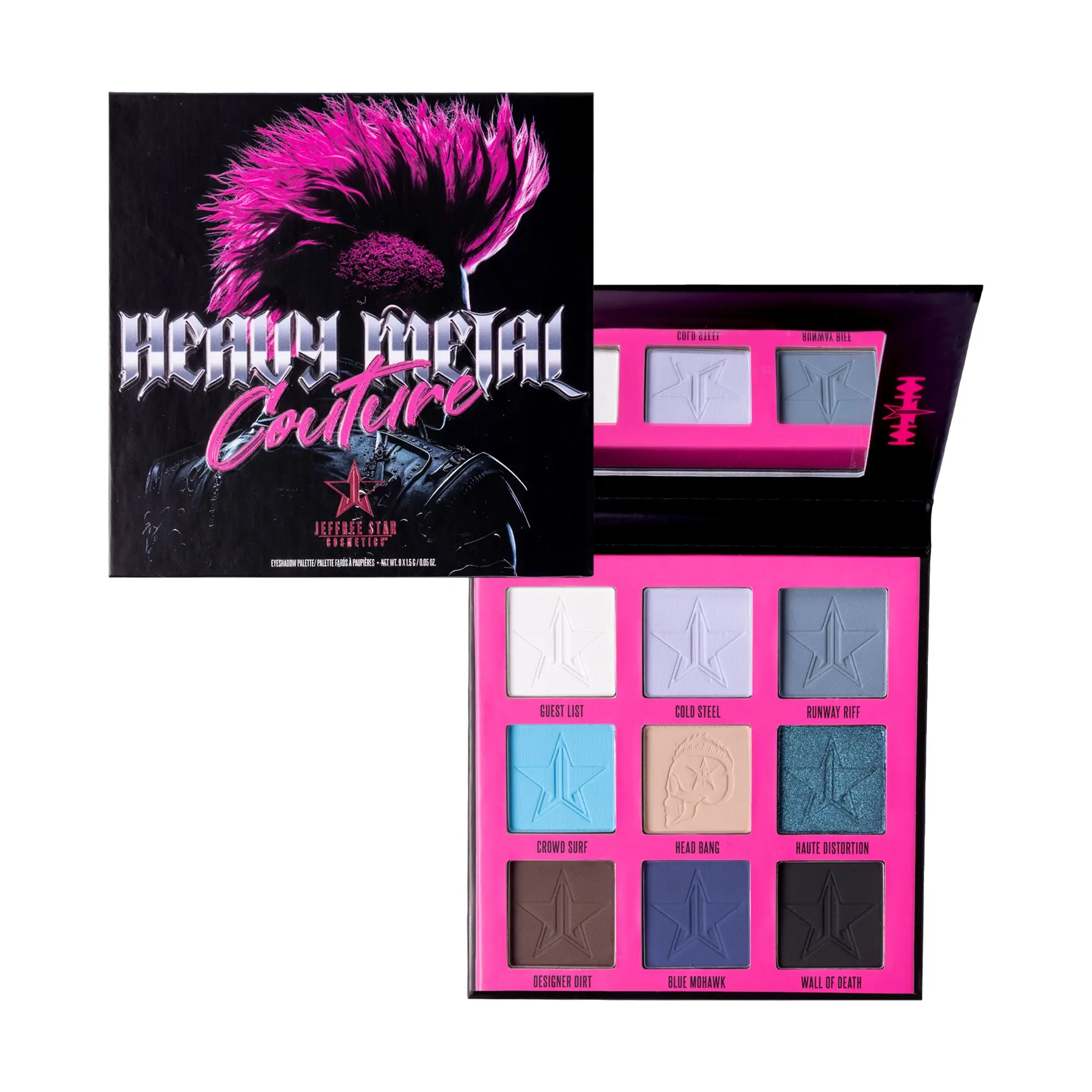 Heavy Metal Couture Mini Palette - 9-pan Mattes & Shimmer/Metallic Eyeshadow Shades - Preorder