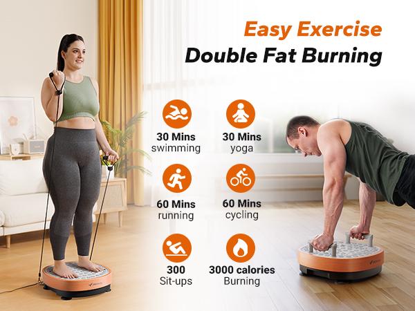 MERACH Round Model Vibration Plate Exercise Machine with massage, Lymphatic Drainage Machine, Whole Body Workout for Wellness and Fitness, dealsforyoudays