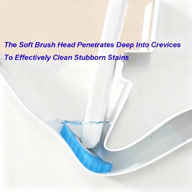 Snofrid Disposable Toilet Brush, Toilet Bowl Wand Holder Set with 24PCS Cleaner Refills, Bathroom Cleaning System for Sink Bathtub Drain Wash Basin Urinal，Wall-Mount Scrubbing Toilet Brush Bathroom Cleaning Kit