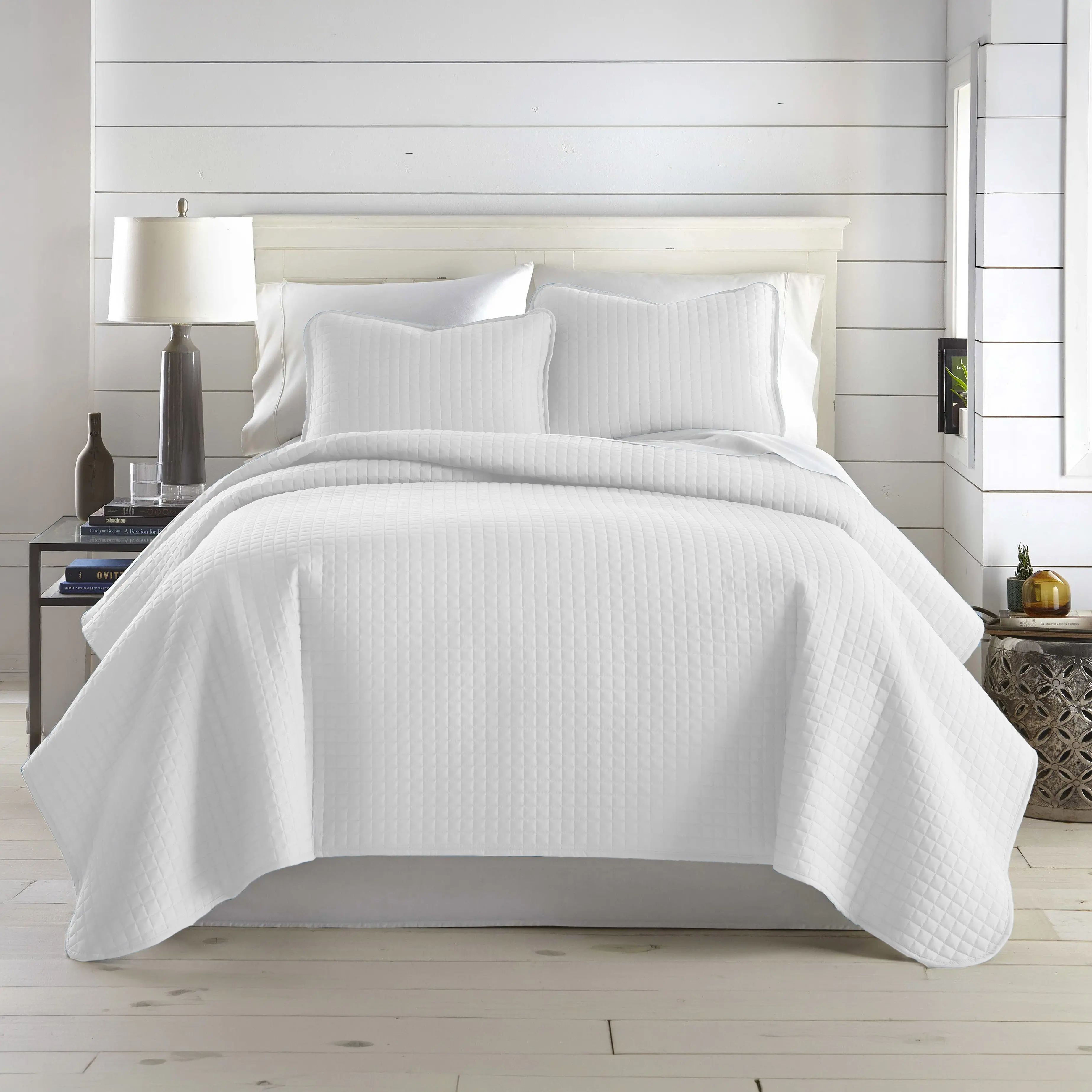 Southshore Fine Living Vilano Oversized Quilt Set – Pet Hair Resistant, Easy Care Coverlet with Pillow Shams, Available in King/Cal King, Full/Queen, and Twin/Twin XL Sizes – 24 Color Options