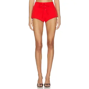 BY.DYLN Mila Micro Short in Red