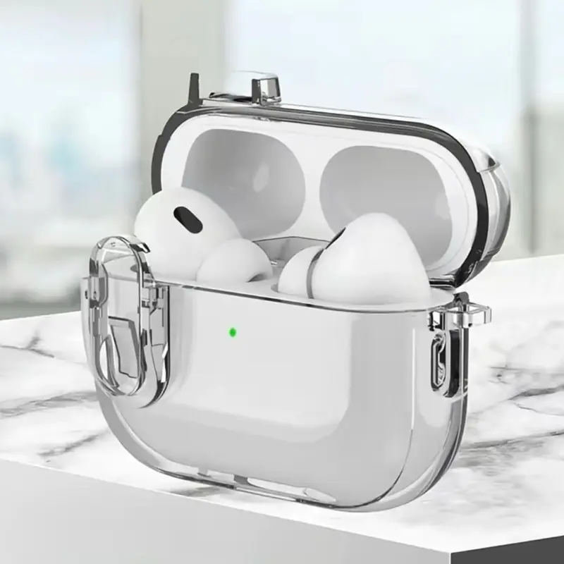 UnlimitedDrip Silicone Earbud Charging Case Cover with Keychain | Soft Protective Cover