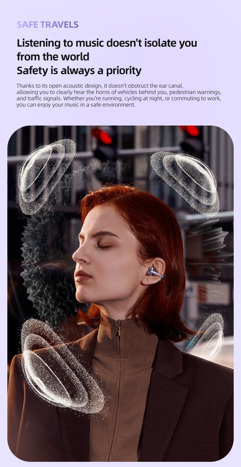 Monster Bluetooth Earbuds, Wireless Ear Hook Headphones Bluetooth 6.0, 100H Playtime, Noise Cancelling, IPX5 Waterproof & Sweatproof Sport Headset for Gym, Travel & Work, Ideal Perfect Gift for Men & Women