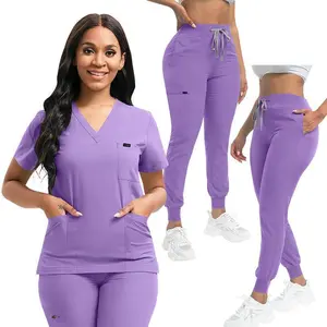 Clinic nurse workwear - neutral frosted suit, multi-color uniform giftGift