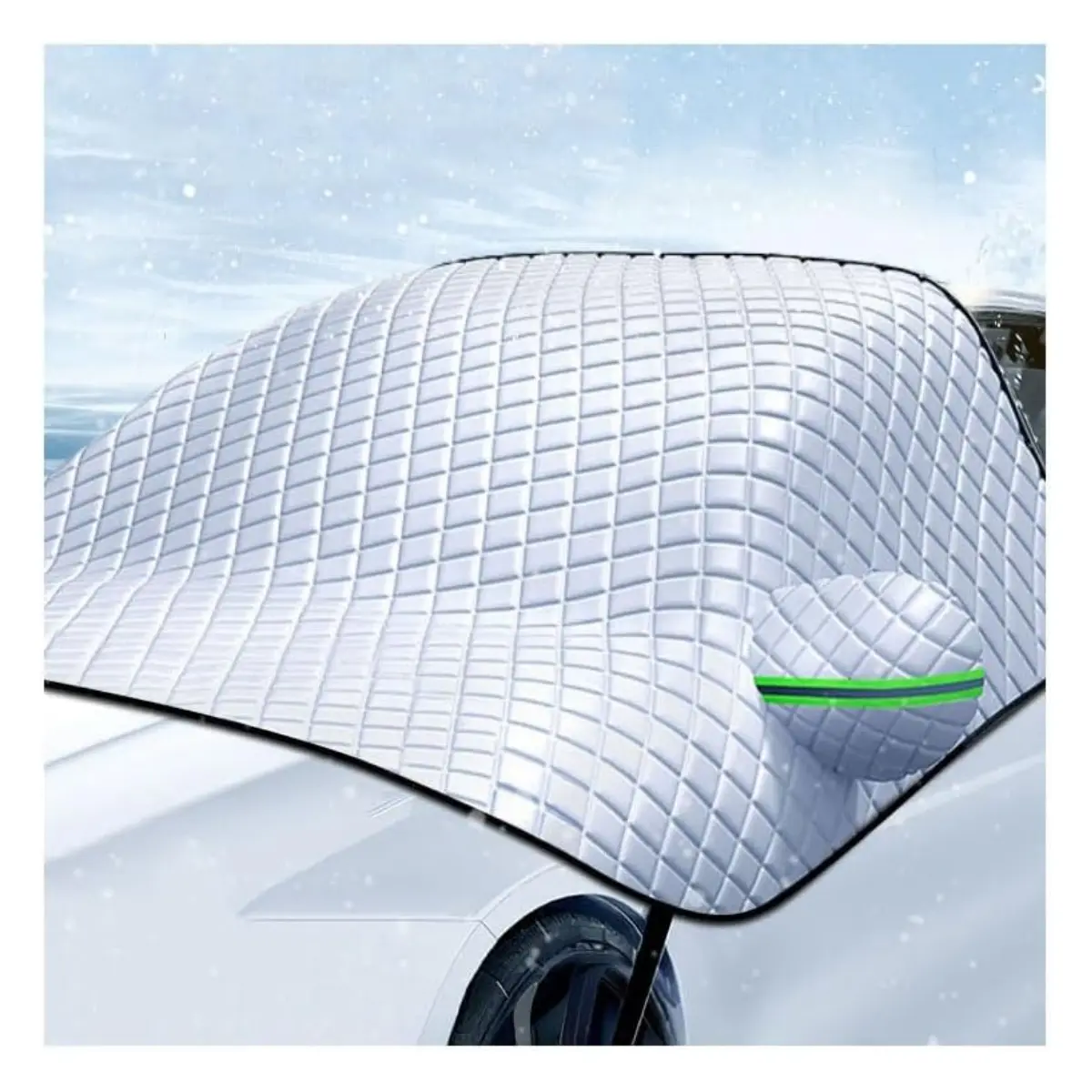 Heavy Duty Windshield Cover for Ice Snow Sun, UV Dust Water Resistant - Perfect for Car SUV All Years Summer/Winter