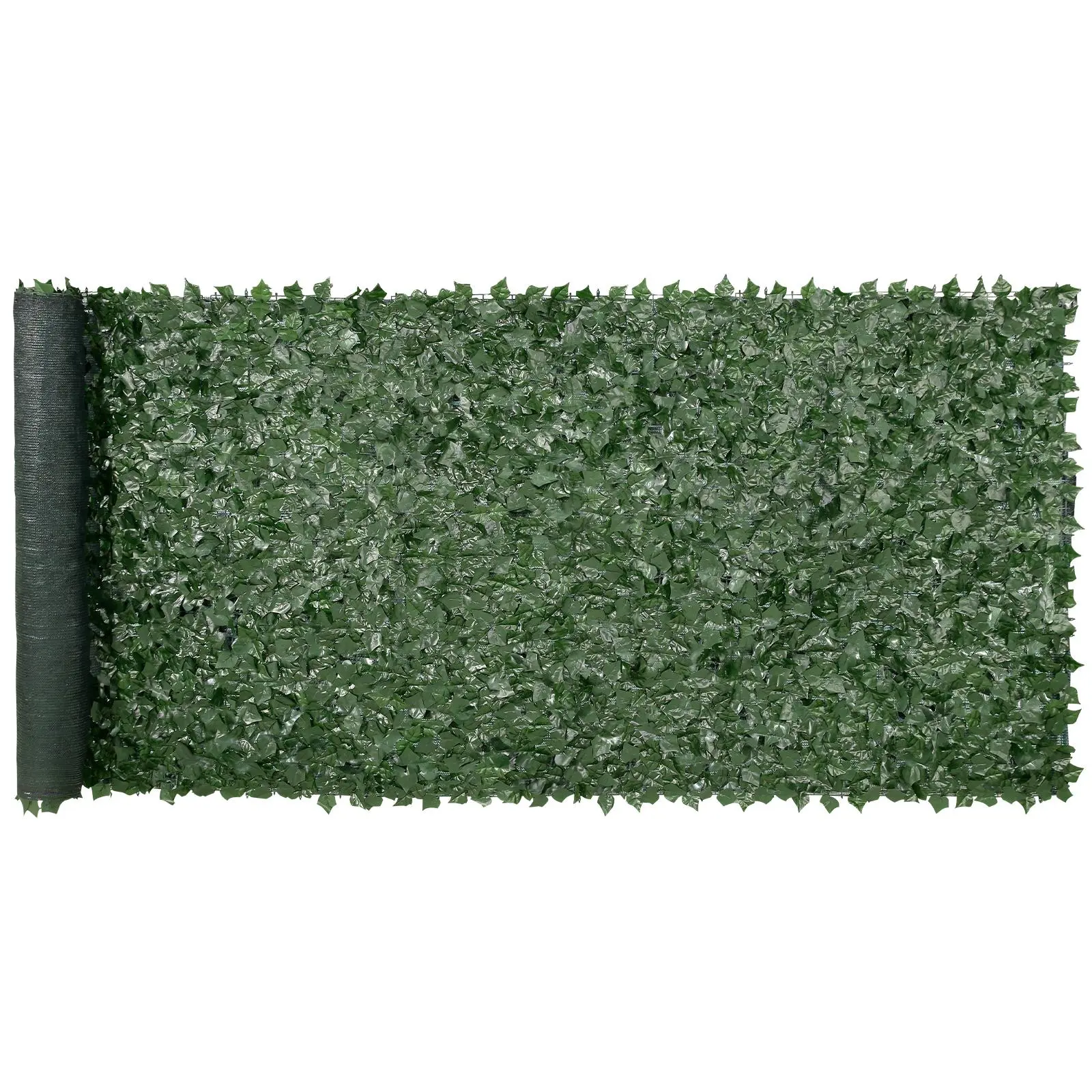 【FathersDayGift】VEVOR Ivy Privacy Fence, 59 x 158in Artificial Green Wall Screen, Greenery Ivy Fence w/ Mesh Cloth Backing and Strengthened Joint, Faux Hedges Vine Leaf Decoration for Outdoor Garden, Yard, Balcony