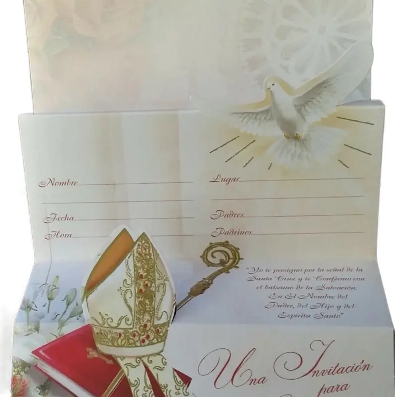 24pcs Confirmation Greeting Cards - Office Stationery Invitations for Kids, Special Occasions