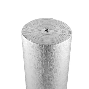 【Summervibes】VEVOR Double Reflective Insulation Roll, Foam Core Radiant Barrier, 5.5mm 48 in x 50 ft, Double-Sided Aluminum Foil EPE Foam Heat Reflective Shield, Thermal Insulation Roll for Window RV Roof