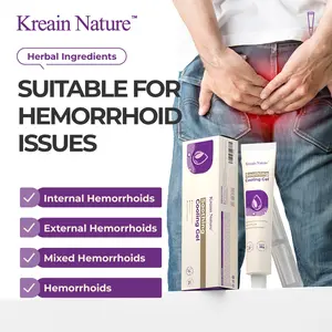 Kreain Nature 4 Hemorrhoid Gel Carthamus Seed Scutellaria Baicalensis Extract Carboxymethylcellulose Purple Daisy Apply to the Skin Used for Eliminating Hemorrhoids #DealsForYouDays#summerwins