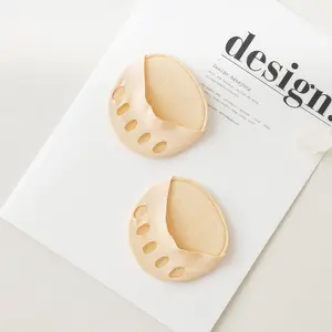 Breathable Peach Color Foot Cushions 4-Pieces​ – 7 Ventilation Openings, Promotes Airflow, Absorbs Impact, Prevents Odor, Fits Most Shoe Types, Comfort-Focused Design, Practical Foot Care Solution