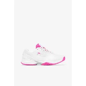 FILA Women's Volley Zone Volleyball Shoe White/Pink/White - 5PM00594-155