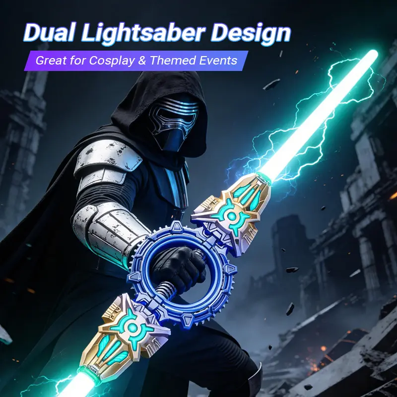 Light Up Sword, Retractable 24 Color LED Sword, Spinning Light Sword For Cosplay Costume, Real Lightsaber