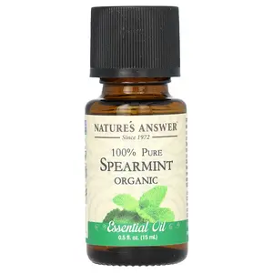 Nature's Answer 100% Pure Organic Essential Oil, Spearmint, 0.5 fl oz (15 ml)