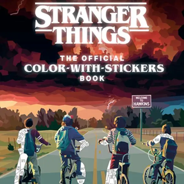 Stranger Things Official Stress-Relieving Coloring Gift Book - English Illustrated Activity Book with Stickers, Easy-to-Use Pages, 80 Pages, Relaxing Hobby Item for Stranger Things Fans, Random House Worlds Paperback