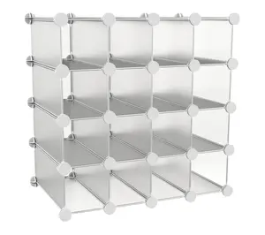 Lavish Home Customizable Cube Organizer 16 CubeShelves