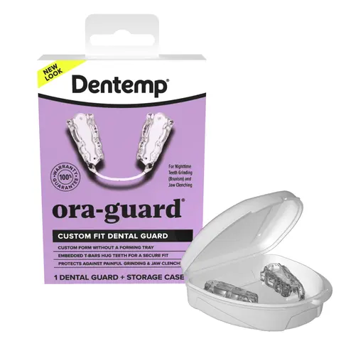 Dentemp Ora-Guard Custom Fit Dental Guard for Teeth Grinding & Jaw Clenching | Night Guard for Bruxism, Durable, No Tray Required, Gel Oral