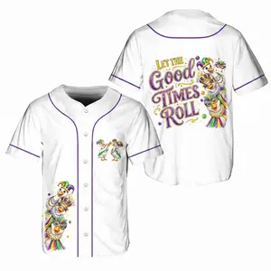 Mardi Gras Baseball Jersey | Let The Good Times Roll Carnival Shirt | Parade & Festival Outfit