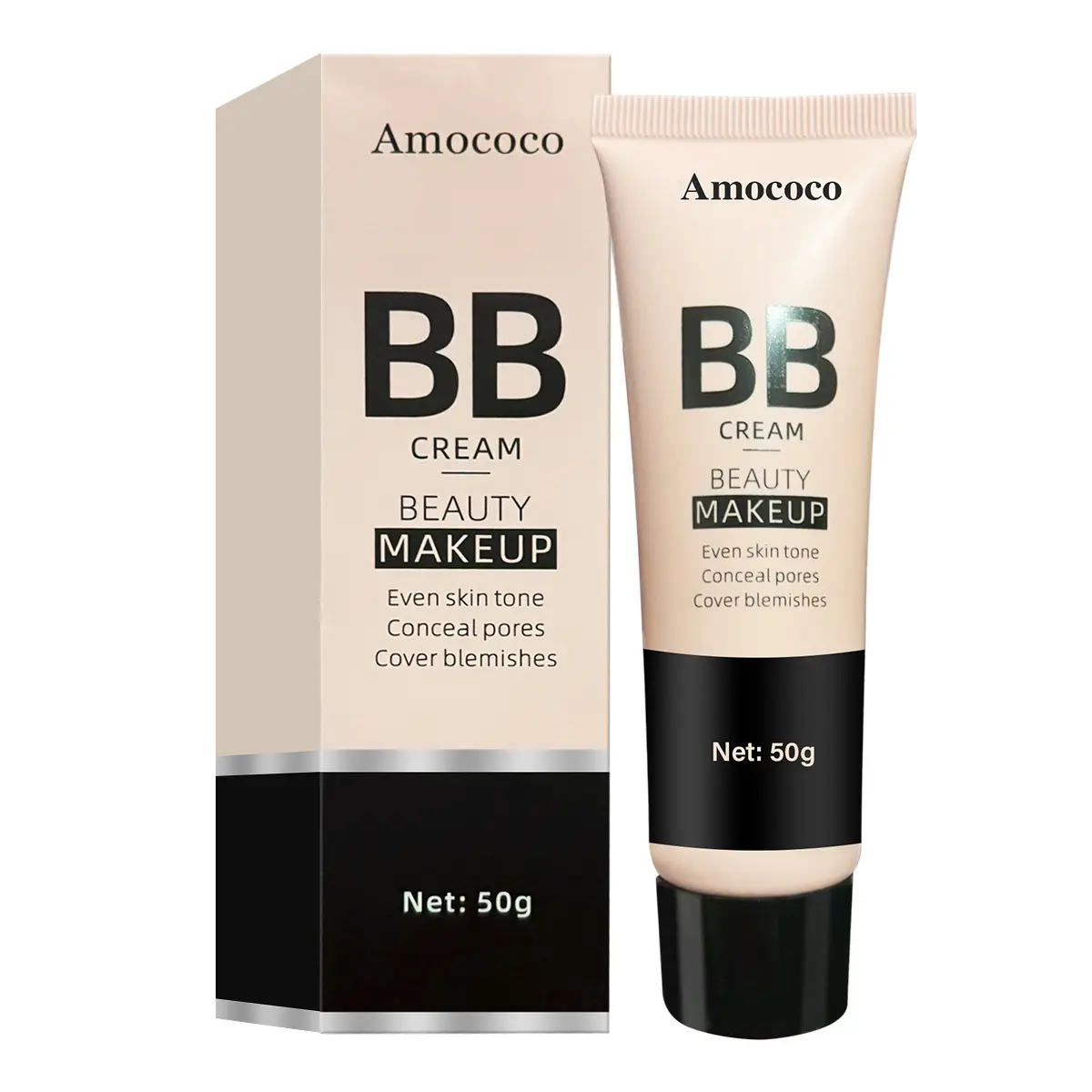 Hydrating BB Cream, Full-Coverage Foundation&Concealer, Color Correcting Cream, Tinted Moisturizer BB Cream for All Skin Types - Evens Skin Tone Makeup Matte