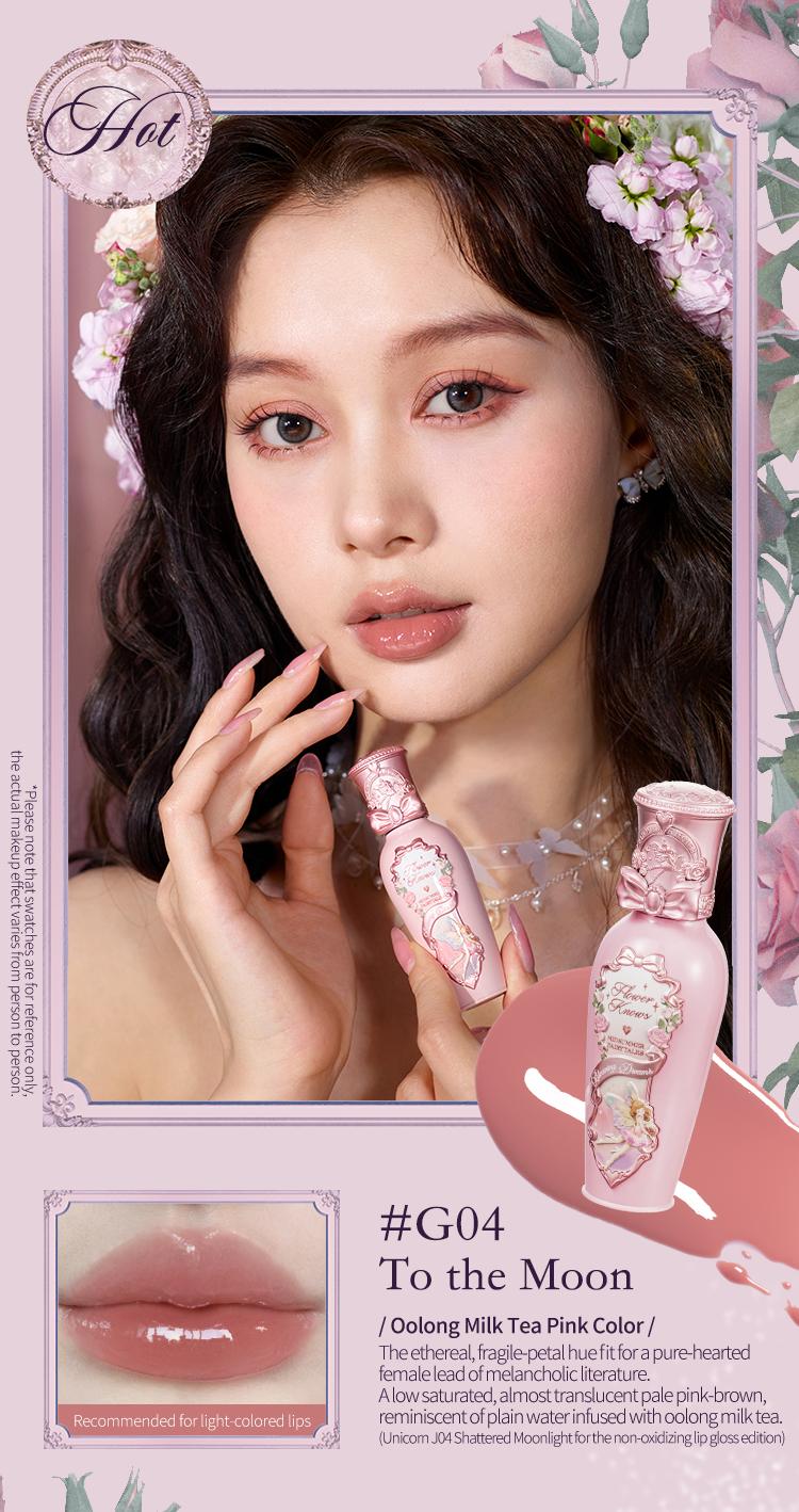 Flower Knows Midsummer Fairytales Collection Coating Lip Lacquer, #Summervibes