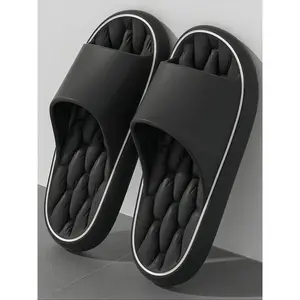 Men's minimalist asymmetrical checkered slippers, soft and comfortable, non slip sole, quick drying, odor proof, stylish design