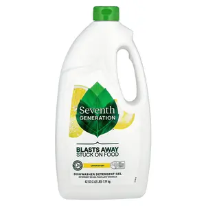 Seventh Generation Dishwasher Detergent Gel, Lemon, 42 oz (1.19 kg)