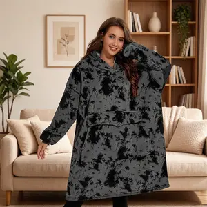 Cozy Night In Must Have! Wearable Blanket Hoodie with Oversized Sleeves - Perfect for Netflix, Gaming & WFH. Soft Sherpa, Unisex Gift for Women Men. #ComfortTok #TikTokMadeMeBuyIt