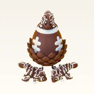 Dragon Egg American Football Collectible Desk Decor Sports Fantasy Unique Room Decor Gamer Desk Accessories for Boys Kids Teens Men Football Fans Home Office Display Birthday Christmas Holiday Gift Idea