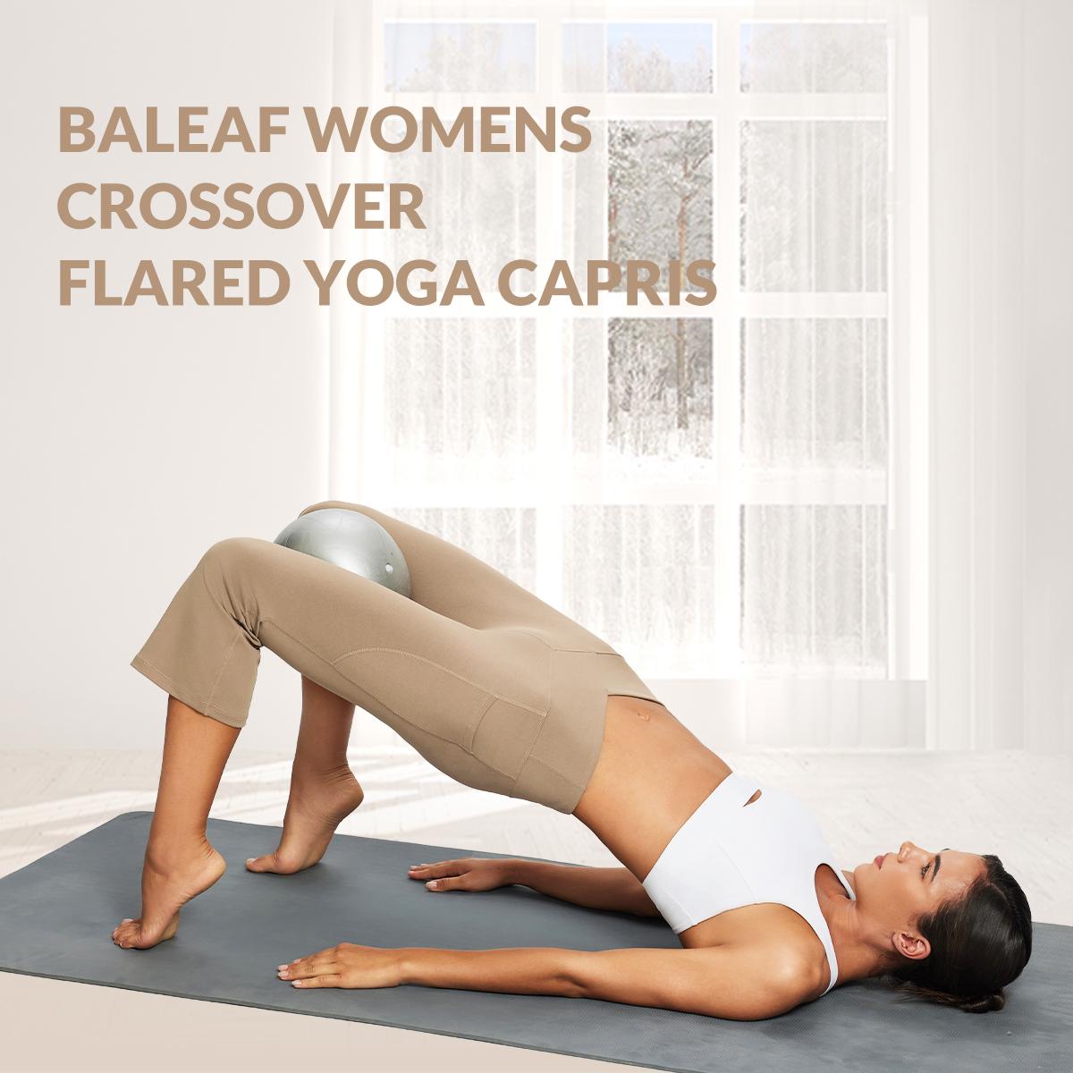 baleaf 21‘’ Yoga Pants Women Flare Capri Leggings with Pockets Bootcut Casual Cotton Work Cool Summer Lounge Wear Work Pants baleaf 21‘’ Yoga Pants Women Flare Capri Leggings with Pockets Bootcut Casual Cotton Work Cool Summer Lounge Wear Work Pants