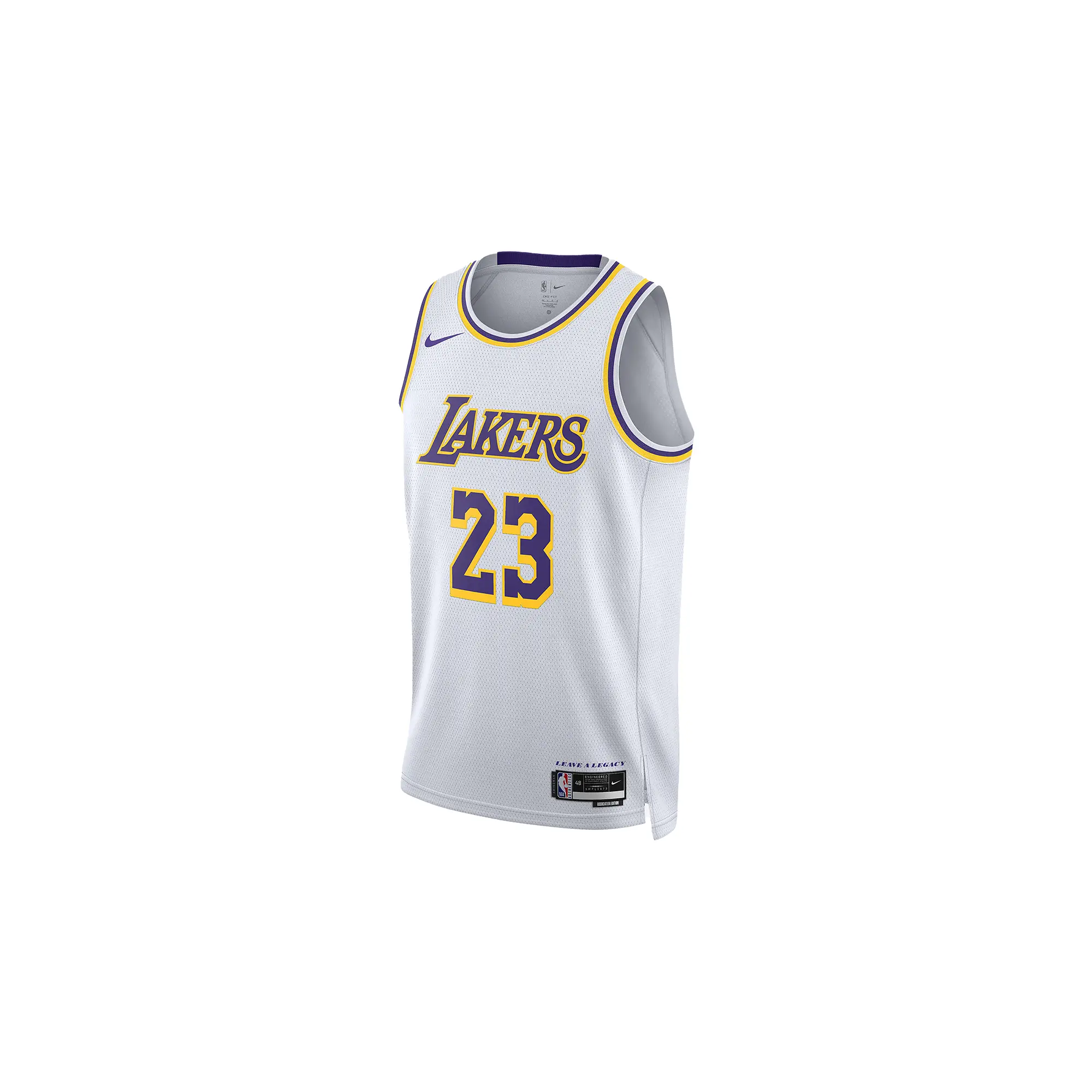 NBA SWINGMAN JERSEY LAKERS ASSOCIATION LEBRON JAMES "White" DN2081 103