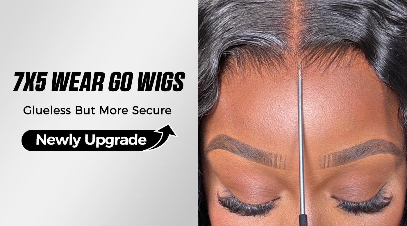 Before and after wig transformation
