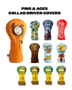 Collaboration Driver Covers TMNT, Coca-Cola, Top Gun, South Park, NASA | Donatello, Raphael, Leonardo, Michelangelo | Fits Callaway, Titleist, Ping, PXG, Nike, TaylorMade 460cc | Fun, Cute & Trendy