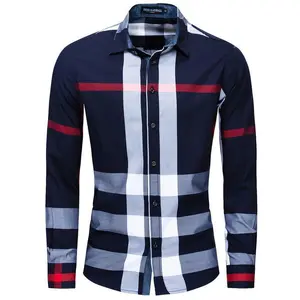Men's Classic Checkered Button Shirt - Durable 100% Cotton, Long Sleeve with Chest Bag, Machine Washable - Perfect for Outdoor and Casual Wear, Casual Button | Classic Checkered Shirt | Checkered Button