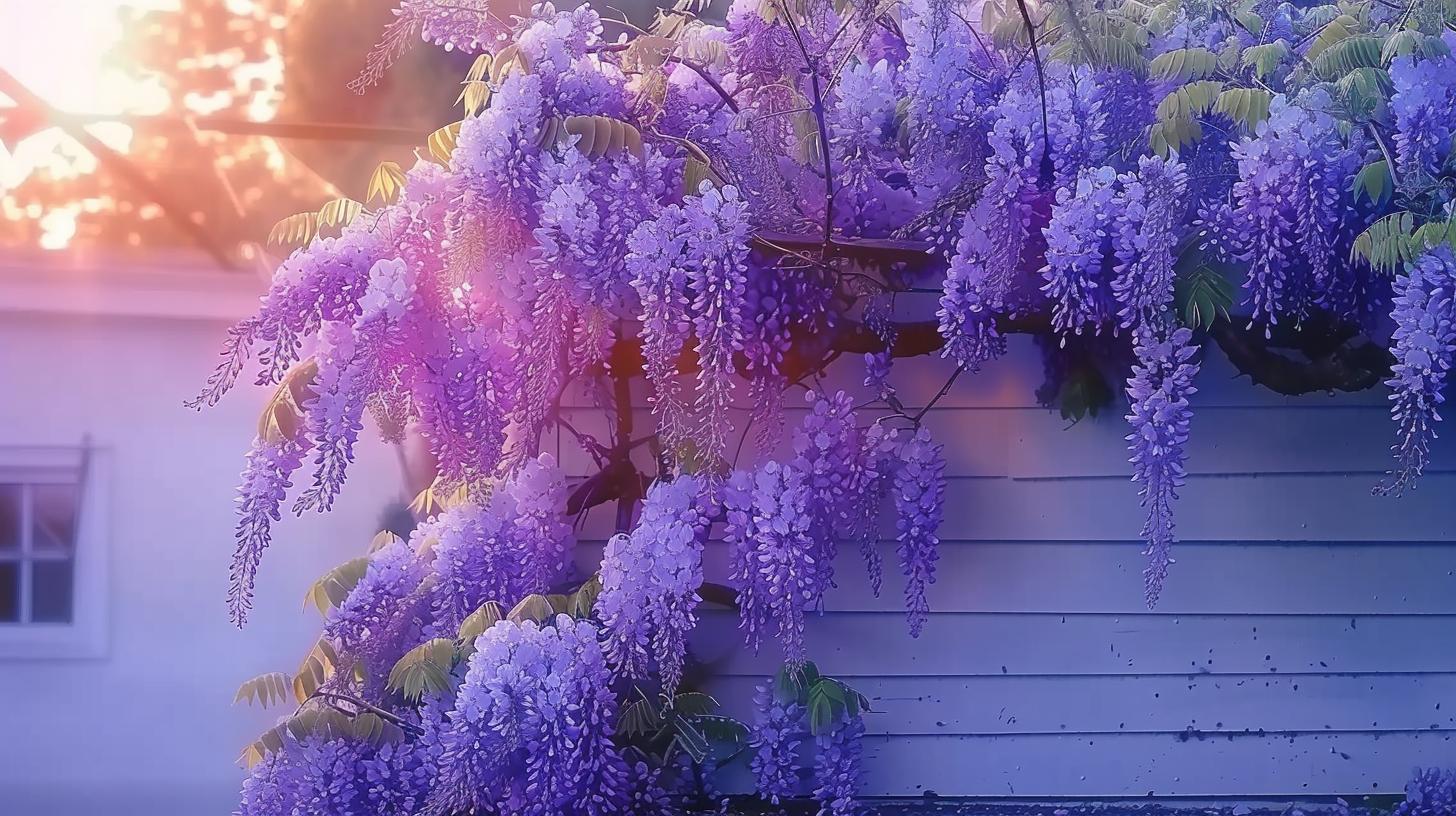 20+ Japanese Wisteria Purple Ornamental Vine Climber Seeds for Planting Home Garden Indoors or Outdoors， Wisteria Seeds Purple Flowers Blue Moon Wisteria Chinese Blue Wisteria sinensis Tree Fast Climber Flower Vine Hardy Plant