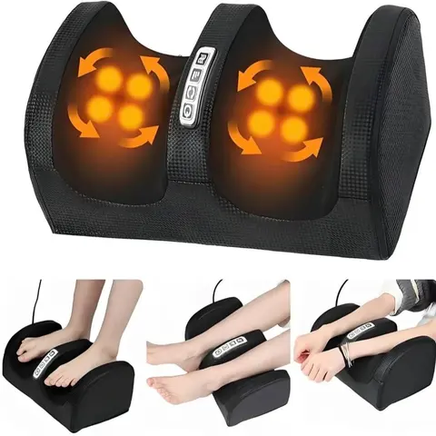 Heated Polyester Foot Massager - Heated Foot Spa for Athletic Post-Workout Recovery, Tired Legs Relief, Circulation Enhancement, Compression Relaxation, Gift for Athletes