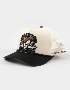 FIELD GRADE  Mens Road To Nowhere Trucker Hat, Black Combo
