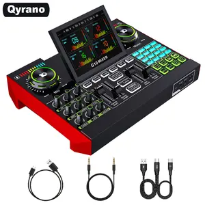 Qyrano G10 Live Sound Card - Portable Audio Interface with Funny Sound Effects, Vocal Removal & Ducking Tech for TikTok Live, Gaming & Karaoke