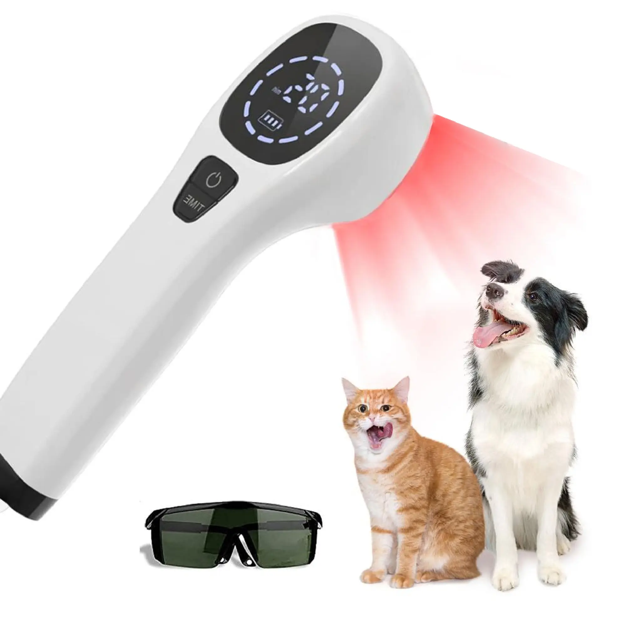 KTS Red Light Therapy Wand, Handheld Near-Infrared 650nm & 808nm Light for Muscle & Joint Pain Relief on Knee & Arm, Portable Device for People & Pets, Sleep Aid