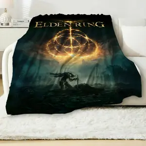 Elddeen Ringgs Game Play Fleece Blanket, Action Role Playing Magical Game Throw Blanket, Gift For Fans, Merch Cozy Blanket For Holiday | GN150126.R2568.ID00