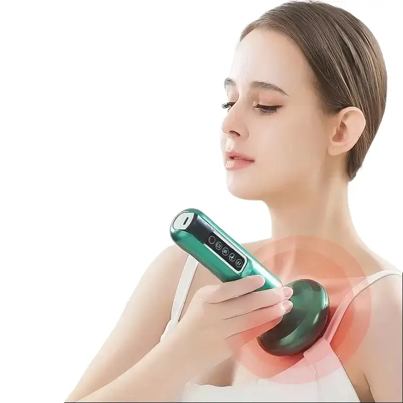 Electric Cupping Massager with Thermal Heat, Portable Gua Sha Vacuum Suction Tool for Muscle Relief, Back Health & Lymphatic Drainage, Portable Muscle Massagers, Lymphatic Drainage Massager