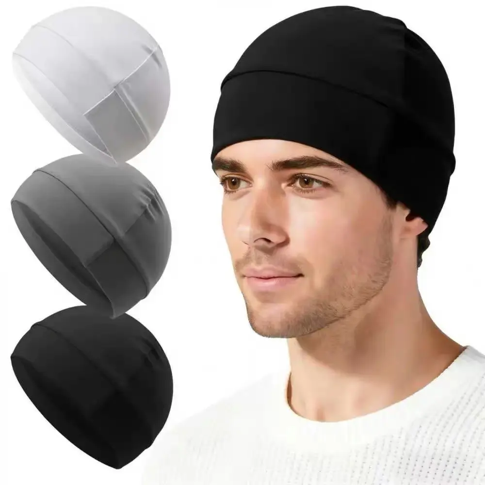 Unisex Elastic Helmet Liner - High-Quality Breathable Beanie Fitted Hat, Machine Washable All-Seasons Skull Cap for Biking & Bonfire, Back-to-School Gift Cycling Accessory, Unisex Sport Style