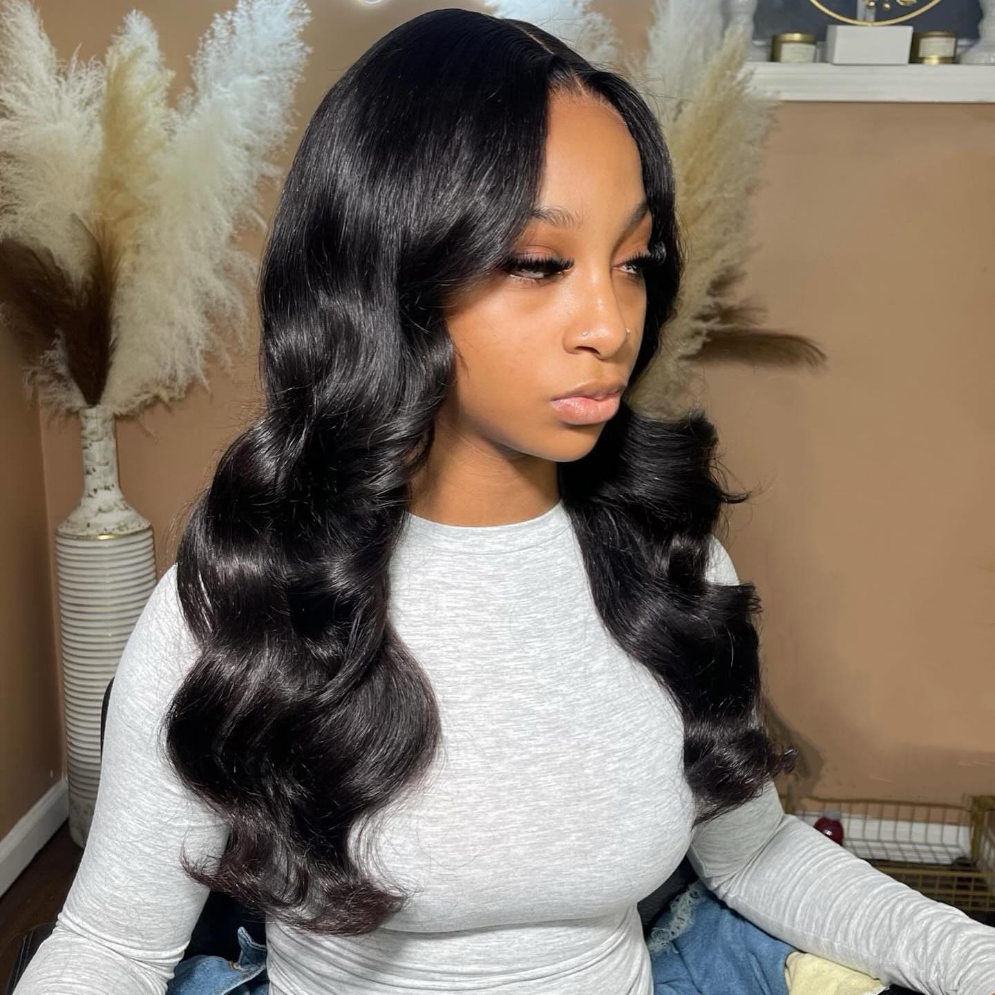 [Spring Must Have] Asteria Hair Ready To Go Glueless Wig Body Wave 7x5/7x4 Pre Cut Lace Closure Human Hair Wigs Bleached Knots with 250% Density #GetReadyforFashionWeek