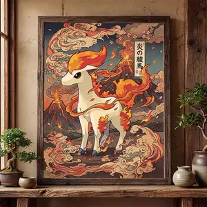 Ponyta Fan Art Poster Wall Art Print Decor